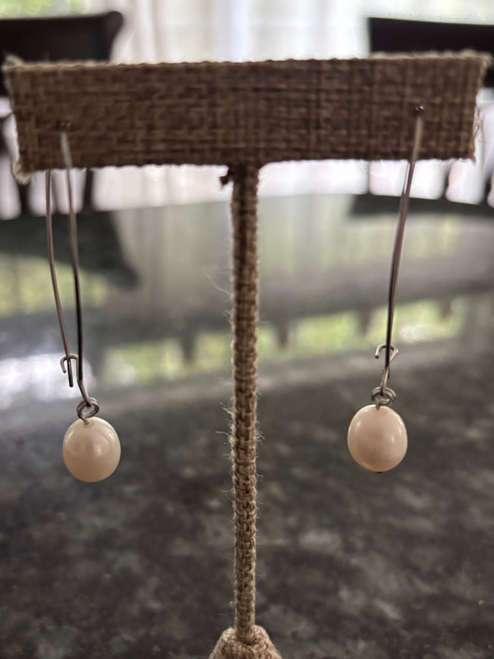 Park Lane Silver Freshwater Pearl Drop Earrings